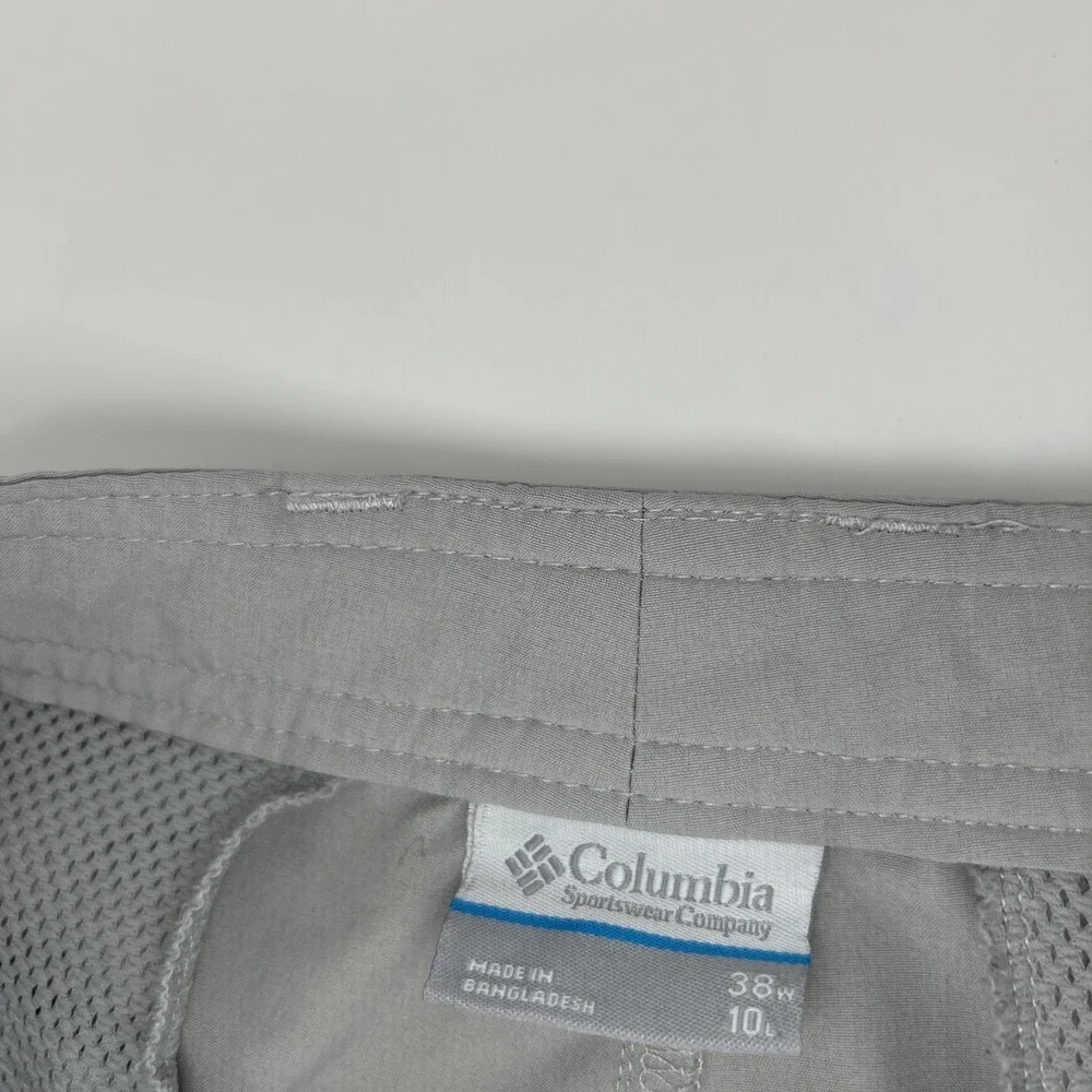 Columbia PFG‎ Mens Gray Performance Fishing Gear Shorts Size 36 Utility Outdoor